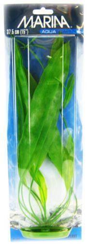 Marina Aquascaper Fish Tank Decorations, Amazon Sword Plant, 15-Inch