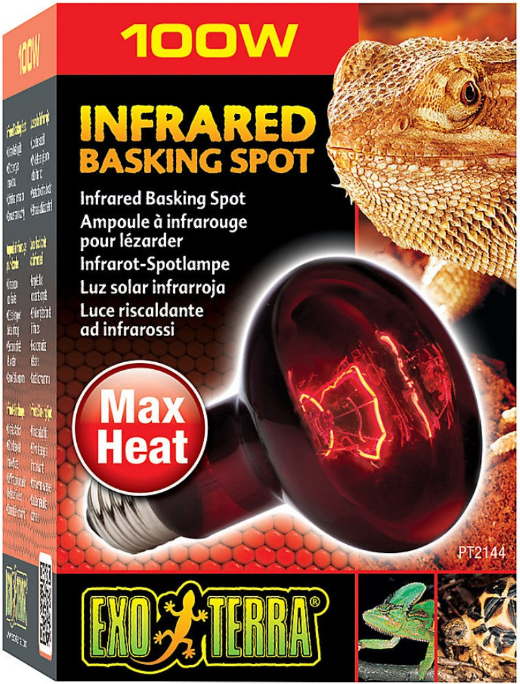 Exo Terra Heat-Glo Infrared Spot Lamp, 100-Watt/120-Volt (4 Pack)
