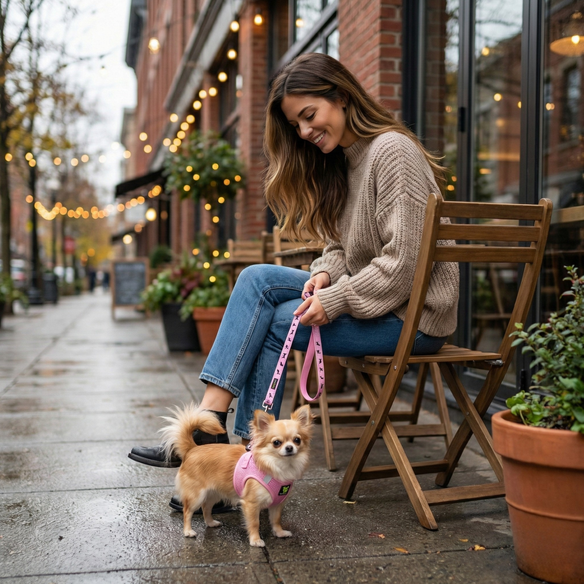 EcoBark Baby Pink Dog Leash - Comfort Grip Padded Leash- 4 ft, 5ft, and 6ft Leash