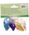 Iconic Pet - Short Hair Fur Mice - 4 Pack - Assorted
