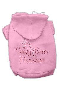 Candy Cane Princess Dog Hoodie Pink/Large