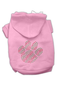 Holiday Paw Dog Hoodie Pink/Extra Large