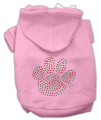 Holiday Paw Dog Hoodie Pink/XX Large