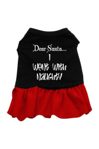 Went With Naughty Dog Dress - Black with Red/Extra Large
