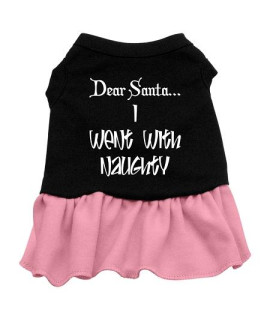 Went With Naughty Dog Dress - Black with Pink/XXX Large