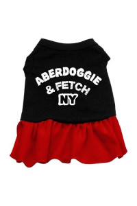 Aberdoggie NY Dog Dress - Red Lg