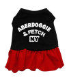 Aberdoggie NY Dog Dress - Red Med