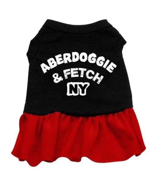 Aberdoggie NY Dog Dress - Red Sm