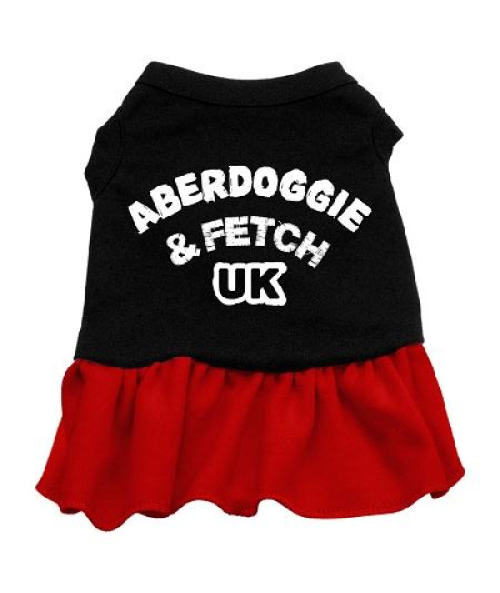 Aberdoggie UK Dog Dress - Red Med