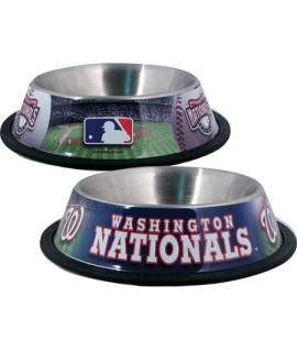 Washington Nationals Stainless Dog Bowl