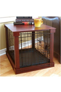 Dog Crate With Wooden Cover - Small