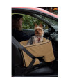Large Dog Booster Car Seat - Tan