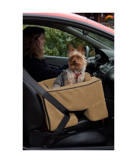 Large Dog Booster Car Seat - Tan