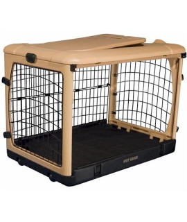Deluxe Steel Dog Crate With Pad - Small