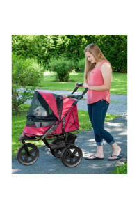 AT3 No-Zip Pet Stroller - Rugged Red