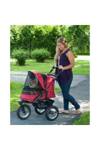 Jogger No-Zip Pet Stroller - Rugged Red