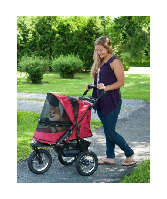 Jogger No-Zip Pet Stroller - Rugged Red