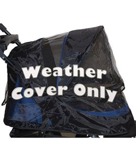 Weather Cover for No-Zip Jogger & AT3 Pet Stroller - Black