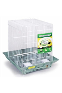 Clean Life Small Flight Cage - Green & White