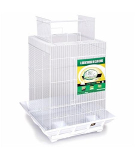 Clean Life Play Top Bird Cage - Green & White