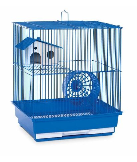 Two Story Hamster & Gerbil Cage - Blue