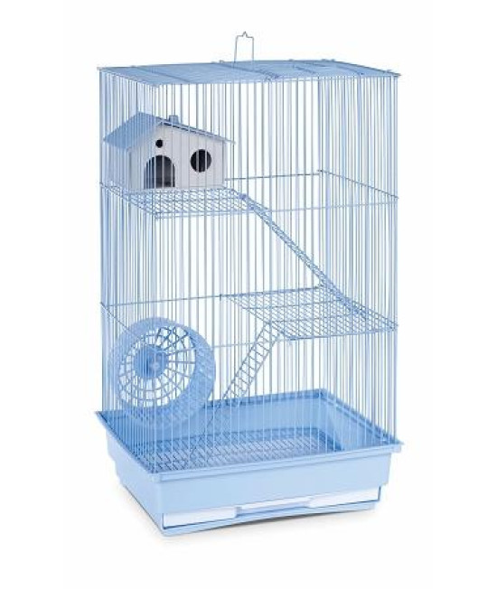Three Story Hamster & Gerbil Cage - Lite Blue