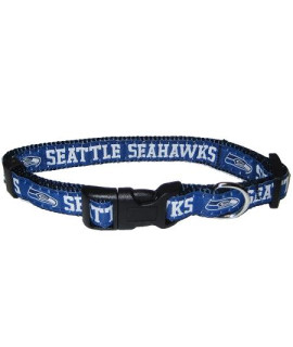Seattle Seahawks NFL Dog Collar - Large
