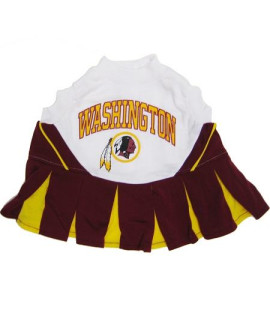 Washington Redskins NFL Dog Cheerleader Outfit - Small