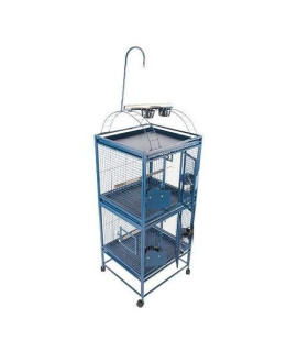 24"x22" Double Stack Cage with Play Top 2422-2 Platinum