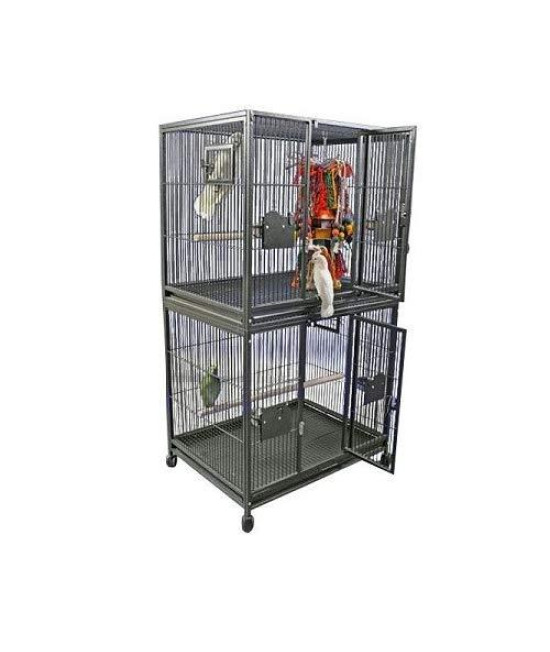 40"X30" Double Stack Breeder Cage 4030-2 Black