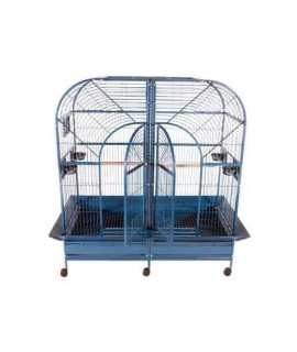 64"x32" Double Macaw Cage with Removable Divider 6432 Black