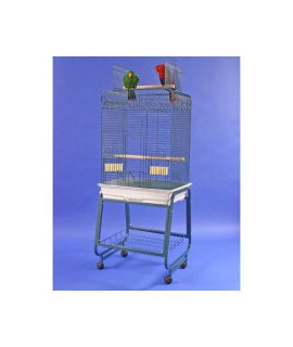 22"x18" Play Top Cage with Removable Stand 702 White