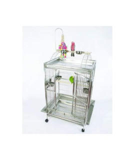 40"x30" Playtop Cage in Stainless Steel 8004030 Stainless Steel