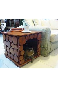 Rustic Java Wood End Table - High Quality Furniture AERusticTable