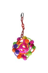Space Ball on a Chain Happy Beaks Bird Toy HB209