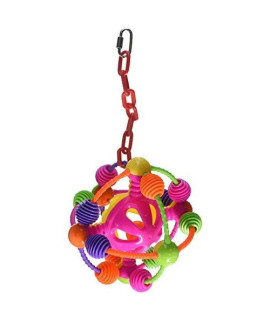 Space Ball on a Chain Happy Beaks Bird Toy HB209