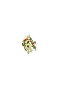 Rope, Leather and Wood Cluster Bird Toy HB46209