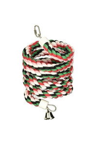 Large Rainbow Cotton Rope Boing with Bell HB553