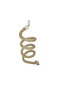 Medium Sisal Rope Boing Bird Toy with Bell HB563