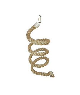 Small Sisal Rope Boing Bird Toy with Bell HB564