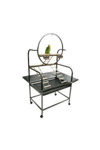 The O" Parrot Play Stand J6 Black