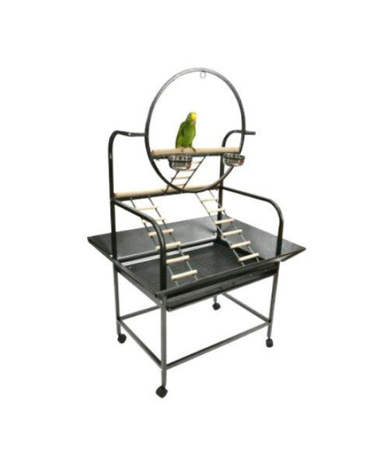 The O" Parrot Play Stand J6 Black