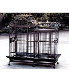 69"x28" Split Level House Cage with Divider