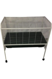 Deluxe Rabbit Cage & Stand 40" x 39.5" x 23" RB100P Red