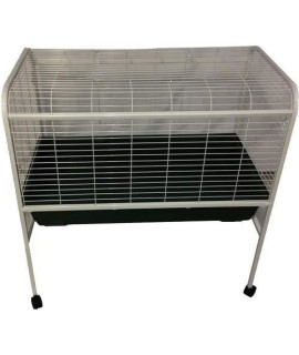Deluxe Rabbit Cage & Stand 40" x 39.5" x 23" RB100P Red