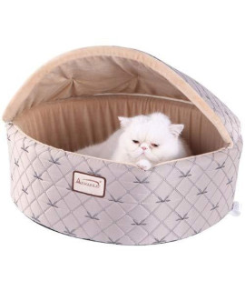Armarkat Cat Bed, Small, Pale Silver and Beige