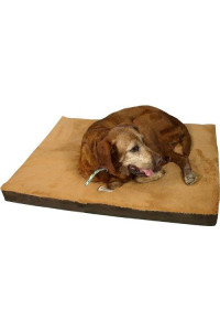 Armarkat Memory Foam Orthopedic Pet Bed Pad in Mocha and Brown, 32-Inch by 24-Inch by 3-Inch