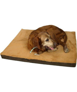 Armarkat Memory Foam Orthopedic Pet Bed Pad in Mocha and Brown, 32-Inch by 24-Inch by 3-Inch