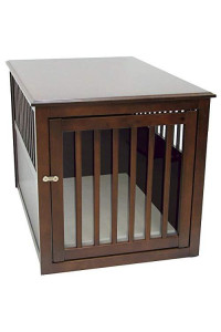 Crown Pet Crate Table, Large Size, with Espresso Finish