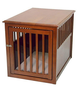Crown Pet Crate Table, Medium size, with Mahogany Finish